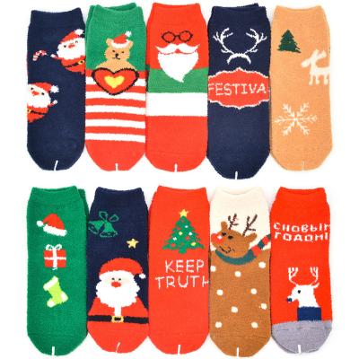 China Custom Vintage Ethnic Style Winter Autumn Amazon Christmas Gift Snowflake Cotton Crew Women Socks Custom Made QUICK DRY for sale