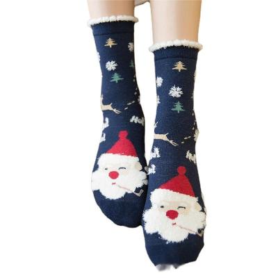 China QUICK DRY 2022 fashions Santa Red Stocking bulky stockings 3 pairs gift box is widely used by women for sale