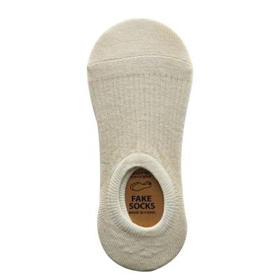 China 2022 new custom QUICK DRY cotton 100% invisible sock in solid color cheap ankle socks for sale