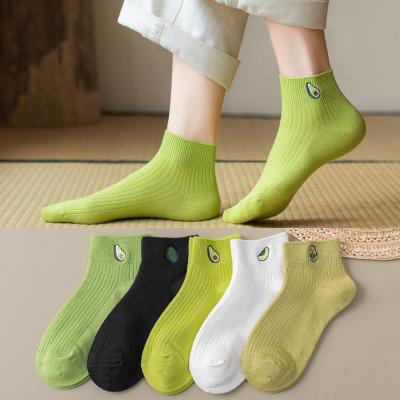 China New Type QUICK DRY Solid Color Bright Color Ankle Sock Navy Blue Women Ankle Socks Tops Sale for sale