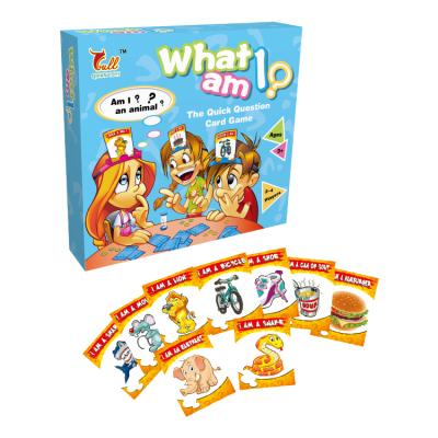 China Children's Games 2020 Educational Toys Paper Games Guess Who Am I 27*25*5.5cm for sale