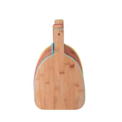 China DTK New Stocked Kitchen Tableware Cutting Board Set Bamboo Chopping Organic Bamboo Cutting Board for sale