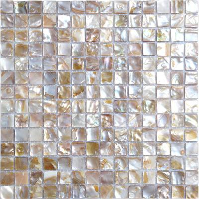 China CLASSIC Square Shape Shell Flower Oil Pearl Mosaic Tiles for sale