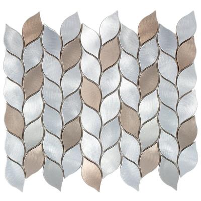 China CLASSIC Factory Customized Sheet Metal Mosaic Tile Aluminum Tiles For Kitchen And Home Decorate Mosaic Tiles for sale