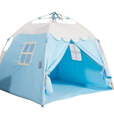 China Toy Conveniently Folds This Soft Foldable Pop Up House Blue Play Tent / Toy For Indoor And 4 Year Old Girl Christmas Gifts for sale