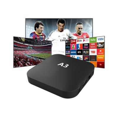 China Good price good free space above quality TV BOX A3 TV BOX HD 1080P 4K HDR WiFi 2.4G Brazil digital set and stable service A3-P003 for sale