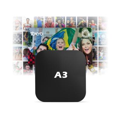 China Best Price New Design TV Box Set Top Box IPTV M3u Subscription Android Languages ​​Supported 2.0 LAN Multi-Media Sharing A3P-001 for sale