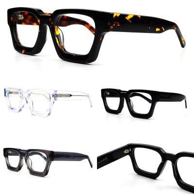 China For Reading Glasses Acetate Optical Square Frames for Men and Women Optical Eyewear  Brand Designer  Eyeglasses Frame Retro Reading optical f for sale