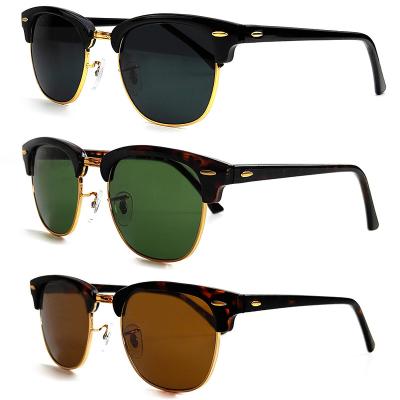 China Fashion Sunglasses 3016 Sunglasses Glass Lens Luxury Brand Designer Acetate Frame Custom logo Men Women Sun Glasses   Fashion Fishing shades for sale