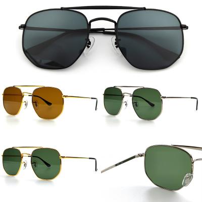 China Fashion Sunglasses Glass lens  Sunglasses Custom logo Alloy Frame 3648 Luxury Brand Designer  Men Women UV400 Fashion Driving Shades Sun Glasses for sale