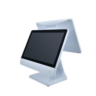 China Dual Touch Screen Monitor 15.6 inch and 15.6 inch/12.5 inch All in One POS Systems Restaurant POS Touch DDR3 2G/4G/8G (Optional) for sale