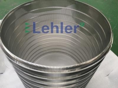 China 0.25mm Slot Welded Wedge Wire Screen Cylinder Wire Mesh Filter for sale