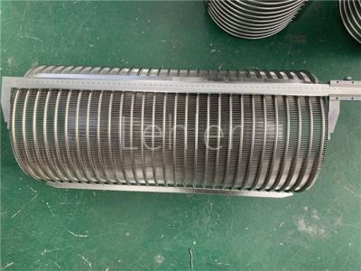 China 255mm 316L Slot 1mm Screw Press Separator Screens for sale