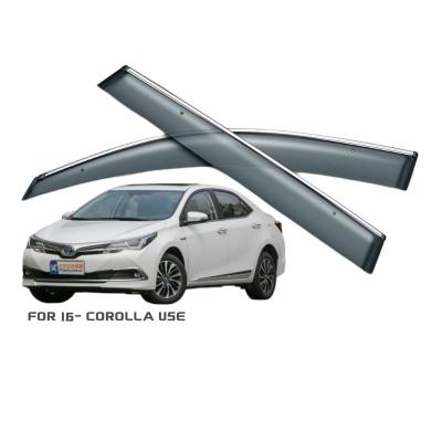 China Custom decoration factory sale price injection door window guard/sunshade for toyota 2016+ COROLLA use for sale