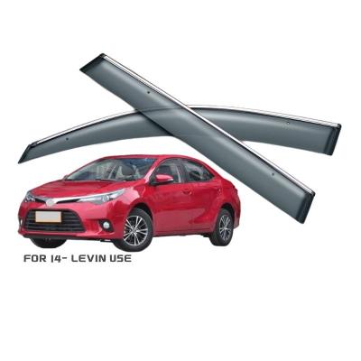 China Custom decoration factory sale price injection door window guard/sunshade for toyota COROLLA LEVIN 2014 use for sale