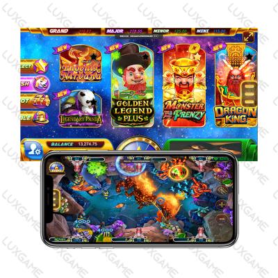 China Metal + Acrylic / Customize Touch Screen Online Monster Credit App Shooting Fish Game Online Game Software Ultra for sale