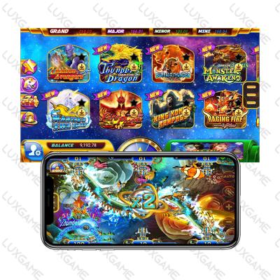 China Metal + Acrylic / Customize Online Games Ultra Monster Fish Game Mobile App Shooting Arcade Game Casino Software for sale