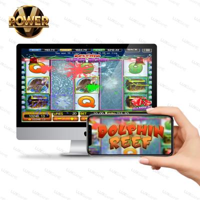 China Metal + Acrylic / Customize Fun Game Vpower Slot Game Software Mobile Platform Shooting Fish Online Game for sale