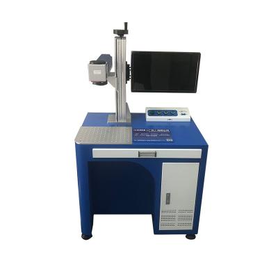 China Printing Fiber Laser Marking Machine UV Clear Plastic Metal Laser Coding Machine Date Coding Machine Golden Valley for sale