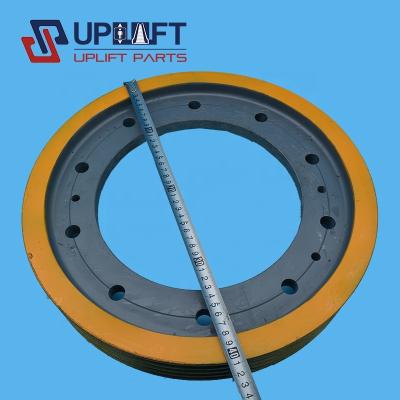 China Industrial Elevator Traction Sheave 640mm Pulley 4 Spline Pulley Elevator Pulley Elevator Parts for sale