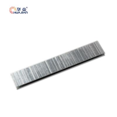 China Flat Nail Factory 20Ga Galvanized Pin 4J 10mm Staples for sale