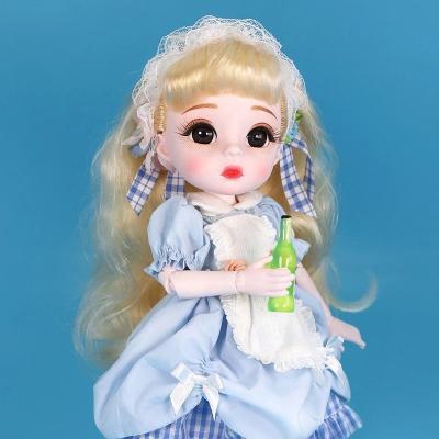 China 28 flexible joints wholesale plastic DBS mini bjd doll 1/6 set with makeup 30cm cheap doll bjd for sale