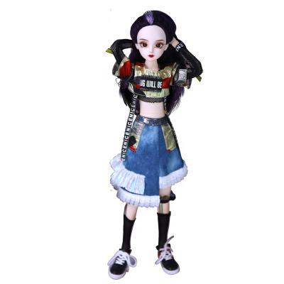 China 34 Flexible Joints 18inch BJD Doll Makeup Hand Painted Dolls For Girls Gift for sale