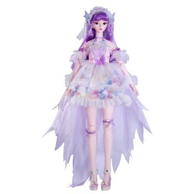 China 2022 Educational BJD Fairy Dream Doll 60cm with Chinese 3D EYES 34 Rotating Joint Body Dolls Toys for sale