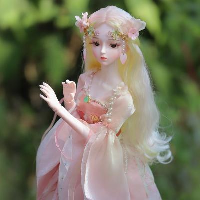 China 2022 Educational BJD Fairy Dream Doll 60cm with Chinese 3D EYES 34 Rotating Joint Body Dolls Toys for sale