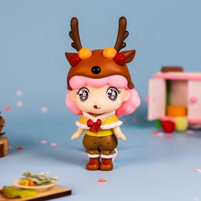 China Toy Wholesale Dream Fairy Anime Cartoon Blind Box Animal Action Number For Collection Blind Box Dolls Toys for sale