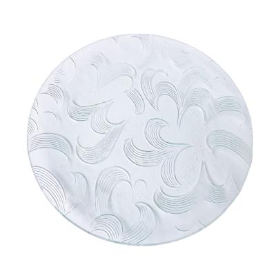 China Sustainable Clear Cheap Round Tempered Glass Plate / Glass Plate for sale