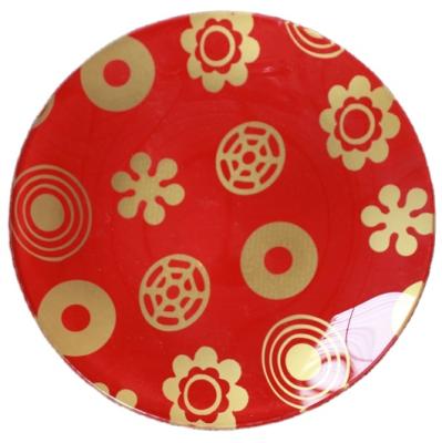 China Sustainable Tempered Glass Round Dessert Dish, Dish Dish for sale