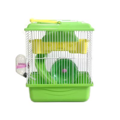 China Factory Direct Wholesale Viable Color Mix Luxury Custom Fold Cheap MetLuxury Plastic Acrylic Hamster Cage Double Layers for sale