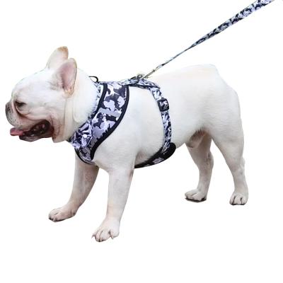 China Padded Custom OEM Accept LOW MOQ Adjustable Dog Collar Leash And Reversible Harness Set for sale