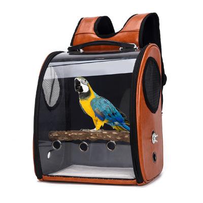 China Viable Bird Parrot Backpack Carrier Travel Bag with Perch Holder for Medium Birds Parakeets Finches Conures Cockatiels Parakeets Small for sale