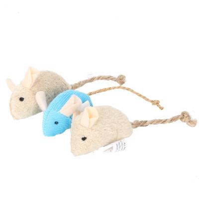 China Viable Cat Toy Simulation Plush Mouse Three Combination Installed Mouse Pet Cat Toy Catnip Contains Catnip for sale