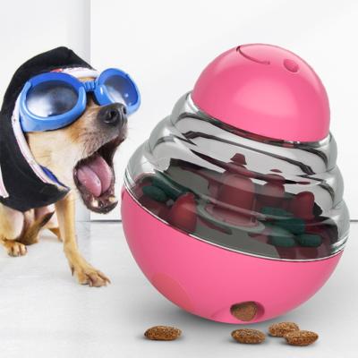 China Viable Promo Pet Escape Toys Dog Food Treat Bowl Dog Treat Dispenser Ball Toy for sale