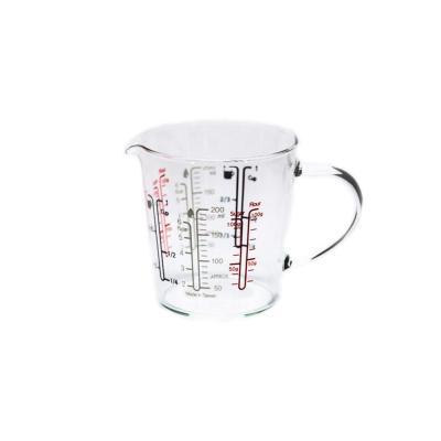 China SMALL viable glass measuring cup with handle for sale