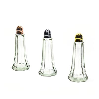 China Custom Spice Stocked Shaker Condiment Glass Bottle Set for sale