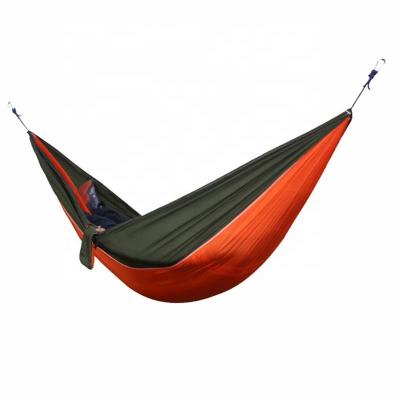 China Anti-UV Fabric Hammock 300Kg Double Anti-Tear Outdoor Super Lightweight Hammock Single Parachute Hammock for sale