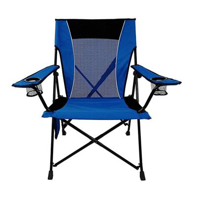 China Modern Dual Lock Portable Camping and Sports Beach Travel Picnic Metal Folding Chair for sale