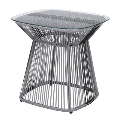 China Modern Hot Sale Patio Furniture Rattan Wicker Garden Outdoor Table Rattan for sale