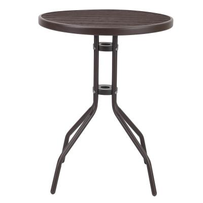 China Cheap Outdoor Garden Rattan Round Plastic Garden Table for sale