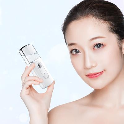 China White Refillable Nano Mist Moisturizer Facial Beauty Spray With Visible Water Tank for sale