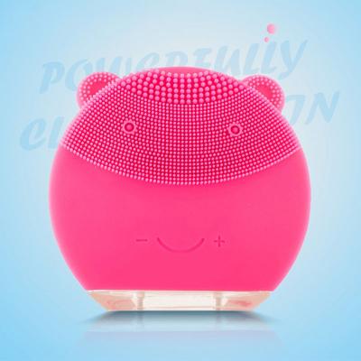 China Acne Treatment Private Label Rose Silicone Wash Deep Cleansing Facial Brush For Face for sale