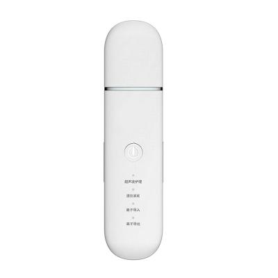 China White Ultrasonic Deep Cleanser Skin Care Tool Deep Cleansing Facial Scrubber For Home Use for sale