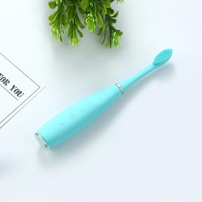 China Rechargable Handheld Portable Green Eco No Logo Automatic Electric Ultrasonic Sonic Toothbrush for sale