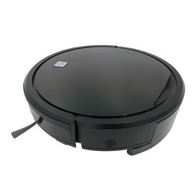 China Black Intelligent Automatic Restaurant Hotel Self Dust Cleaning Automatic Cleaning Robot for sale