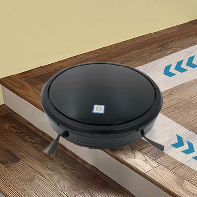 China OEM Wholesale Price Black Automatic Vacuum Cleaning Robot That Cleans Floors Free for sale