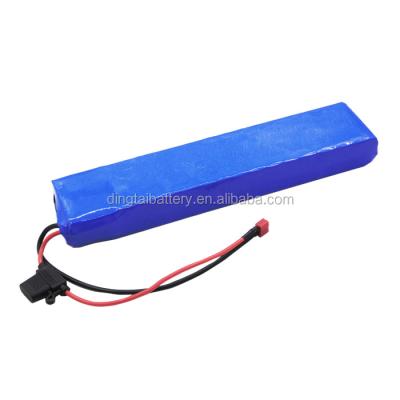 China Hot shrink film twow E scooter battery pack 36V 6Ah 7.8Ah 8.7Ah 9Ah lithium battery pack 10Ah hidden pack with built in BMS for sale